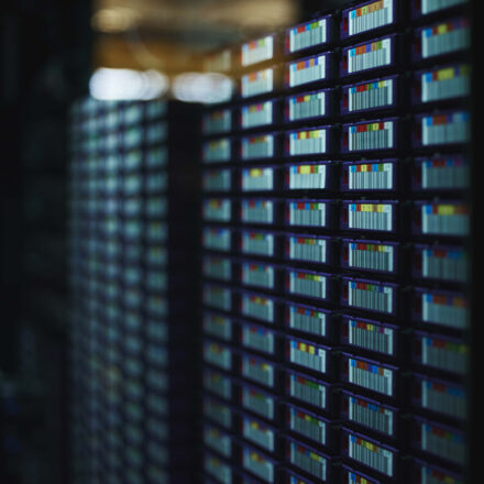 Shot of electronic equipment in a server room