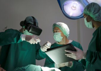 Doctors are surgery to patient at operating room. Medical and health care concept.