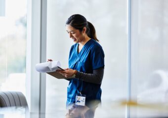Female healthcare worker Dell