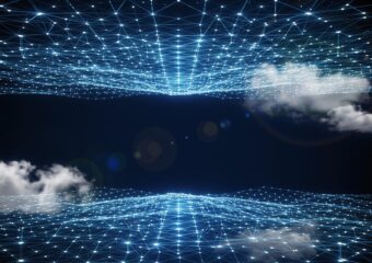 Dell ICD DaaS Marketscape 2025 Visual abstsract futuristic data web and clouds